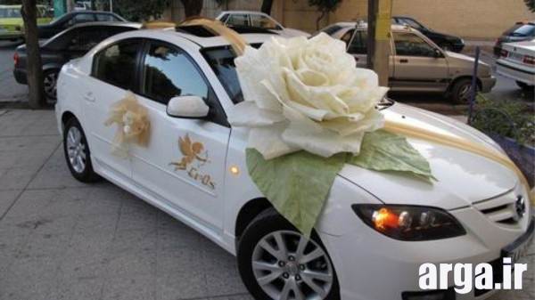 ماشین تزیین شده عروس