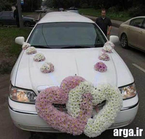 ماشین تزیین شده عروس