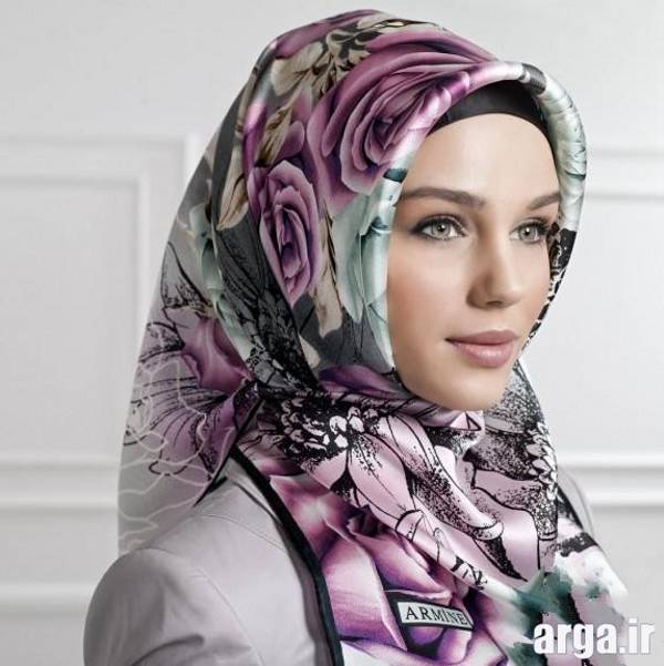 مدل جدید و زیبای بستن روسری