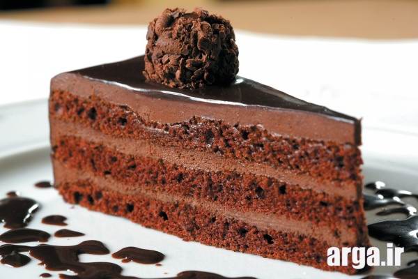 کیک شکلاتی خوش طعم و زیبا