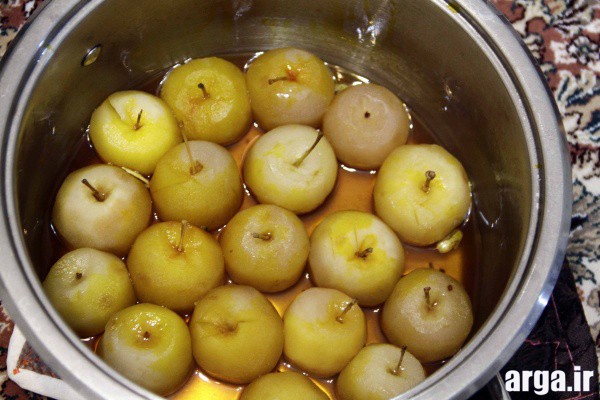 روش پخت کمپوت سیب