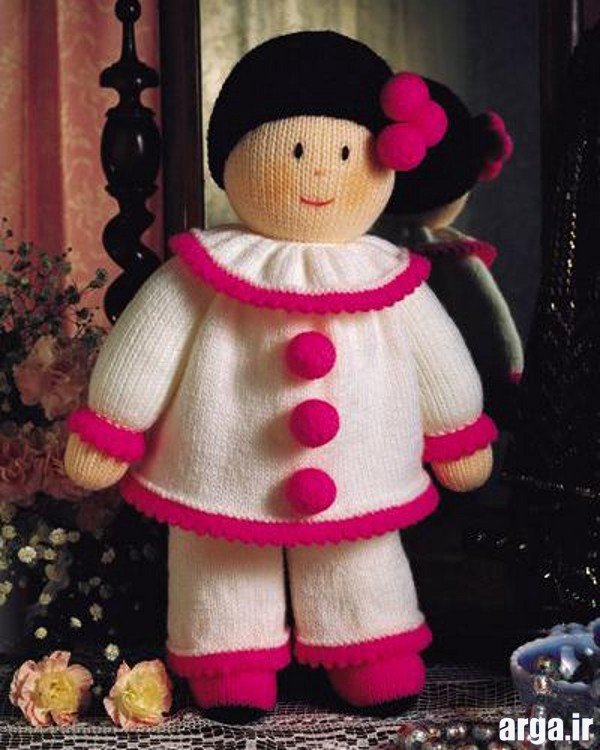 عروسک بافتنی دخترانه