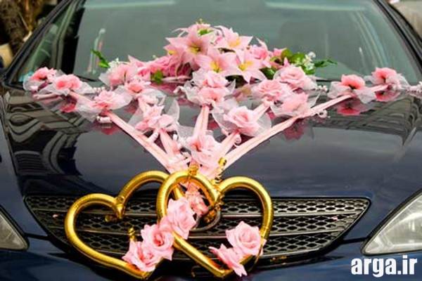 تزیینات ماشین عروس با گل
