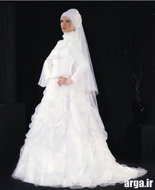 لباس عروس شیک پوشیده