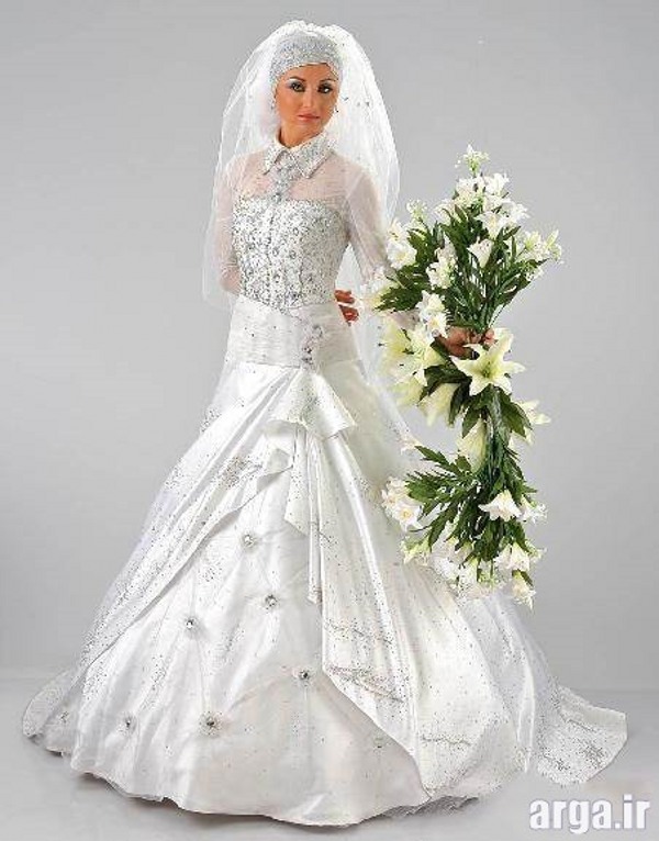لباس عروس پوشیده مدرن