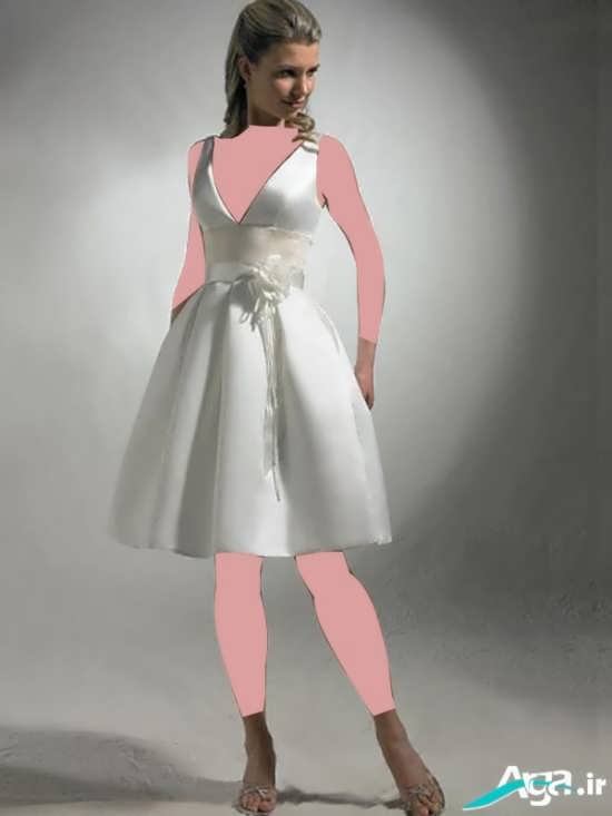 لباس عروس با آستین حلقه ای