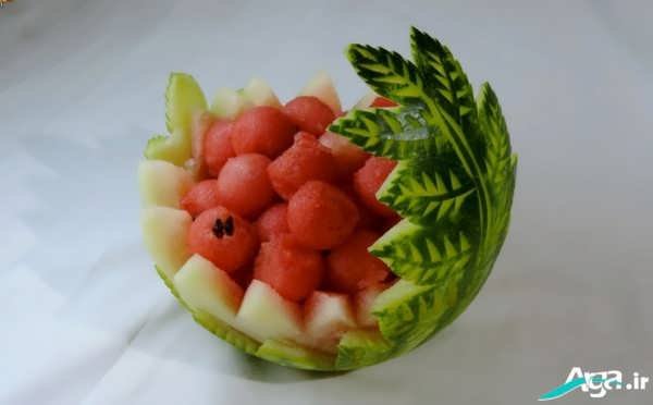 تزیین هندوانه با قالب میوه
