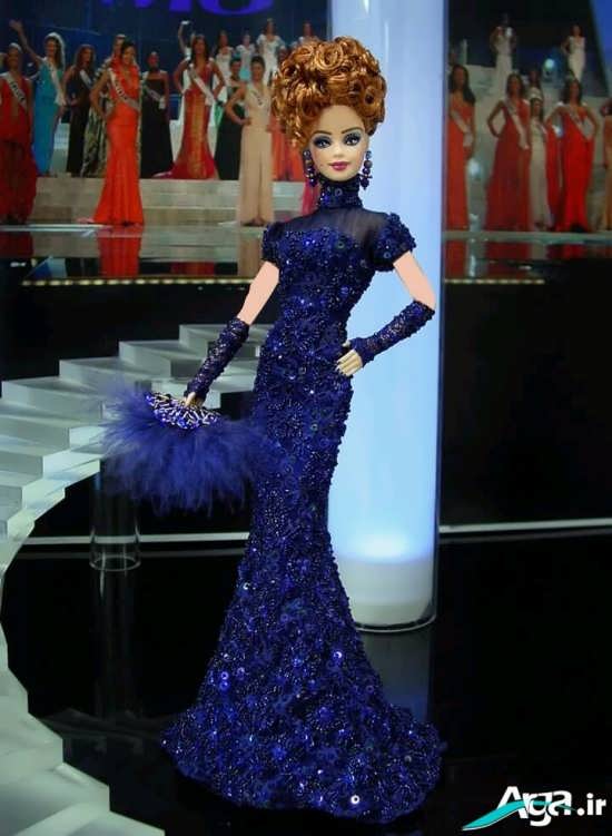 مدل لباس عروسکی با طرح بلند
