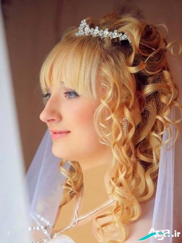 آرایش موی عروس به شکل چتری 