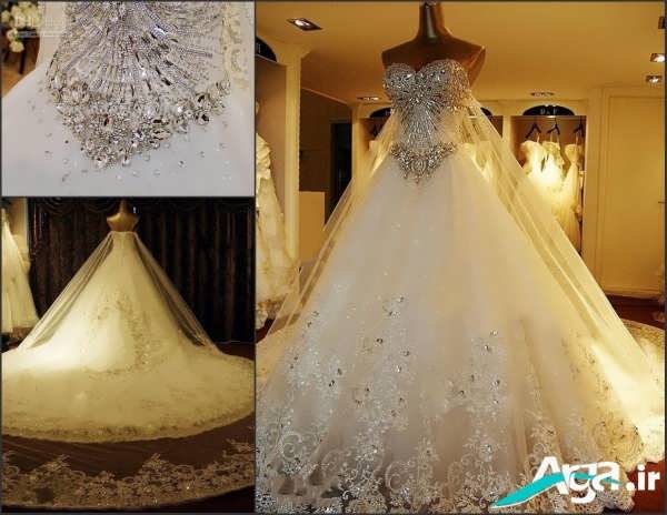 لباس عروس دانتل زیبا 