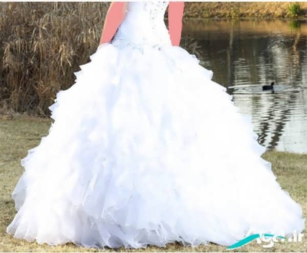 لباس عروس زیبا پفی