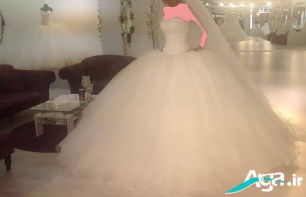 لباس عروس پفی زیبا