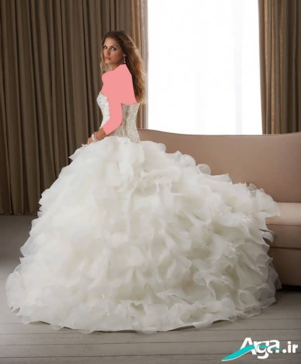 لباس عروس پفی سفید