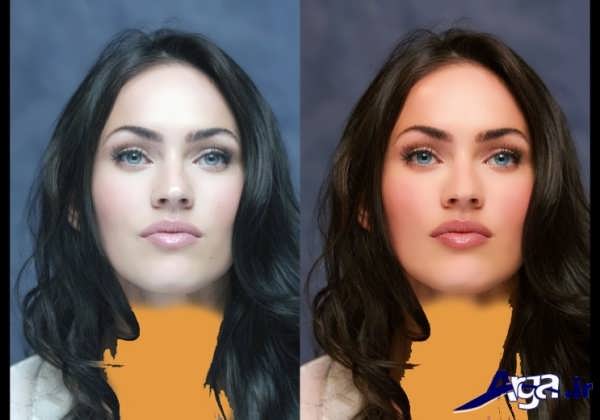 میکاپ صورت به همراه عکس قبل و بعد از آرایش صورت 