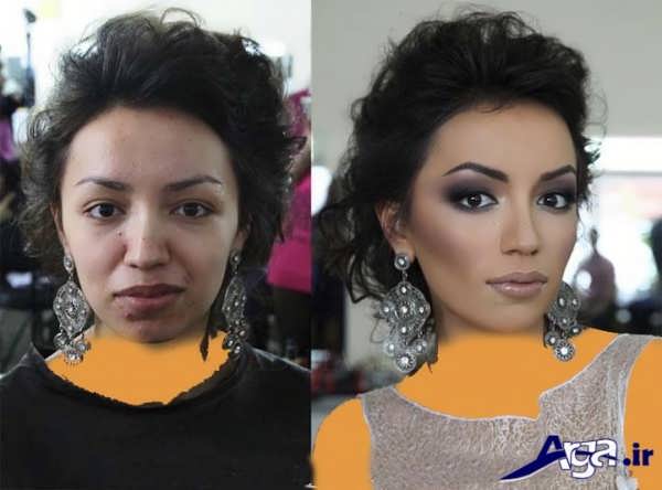 عکی های متفاوت و باور نکردنی قبل و بعد از آرایش 