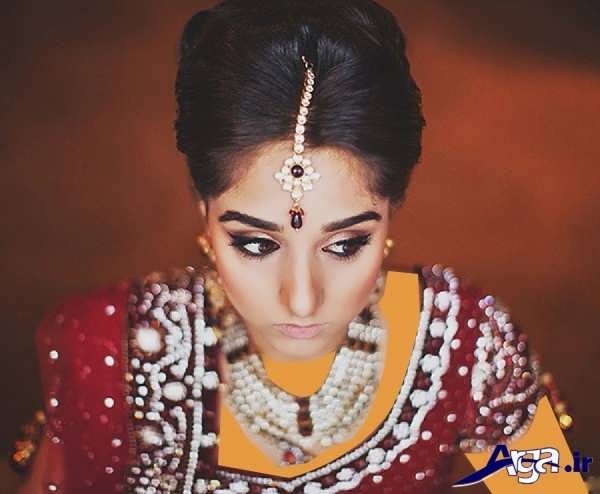 مدل مو و آرایش عروس به سبک هندی
