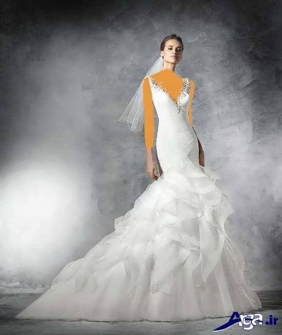 مدل لباس عروس با طراحی مدرن و زیبا