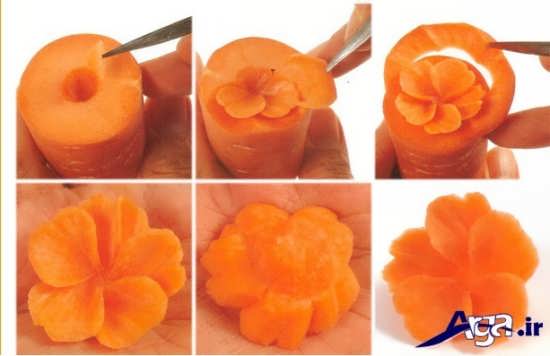 مدل های تزیین به شکل گل هویج