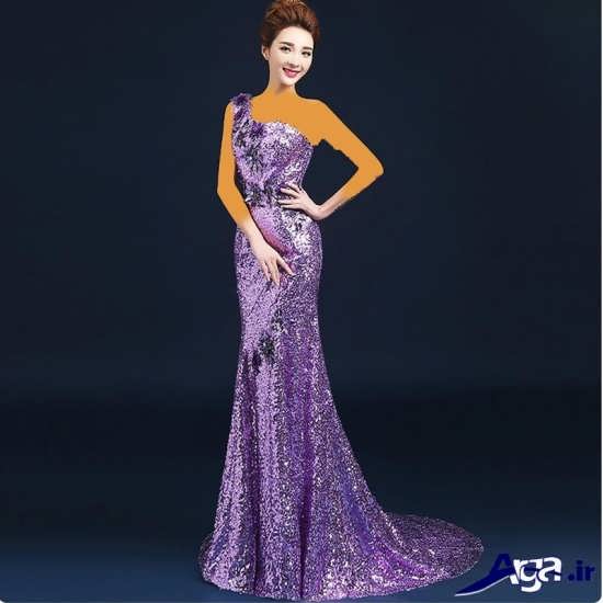 مدل لباس مجلسی کره ای زیبا و بلند