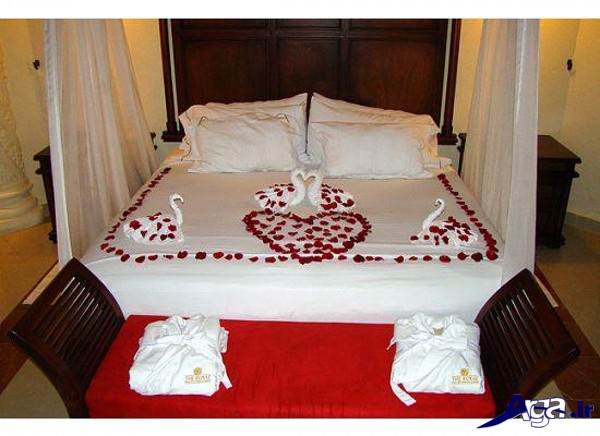 تزیین اتاق خواب عروس با گل