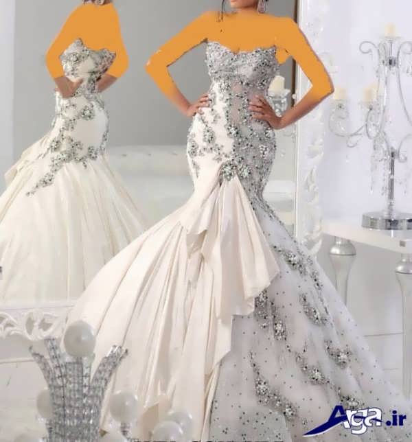 لباس عروس عربی مدل ماهی