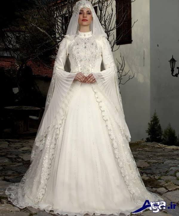 لباس عروس عربی ساده و پوشیده