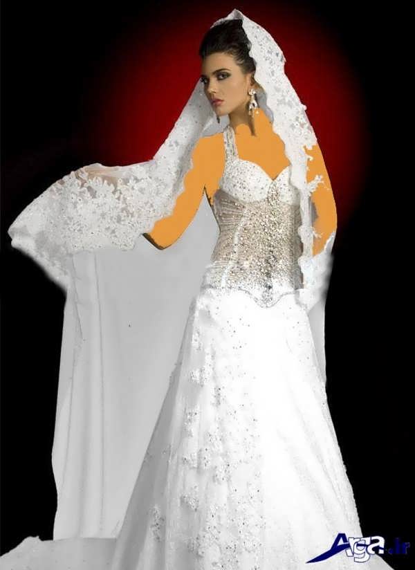 لباس عروس عربی زیبا