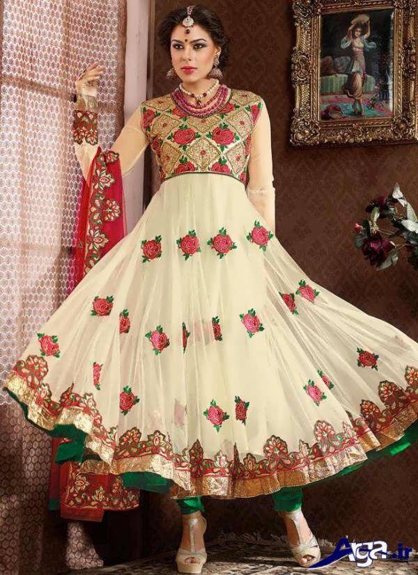 لباس عروس سفید هندی سنتی