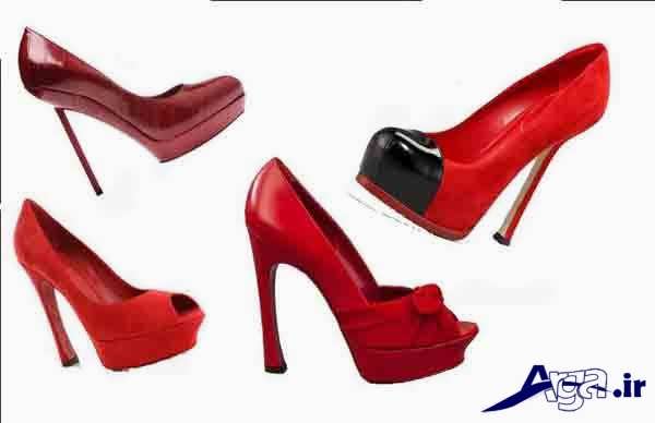 کفش پاشنه بلند زنانه جدید قرمز