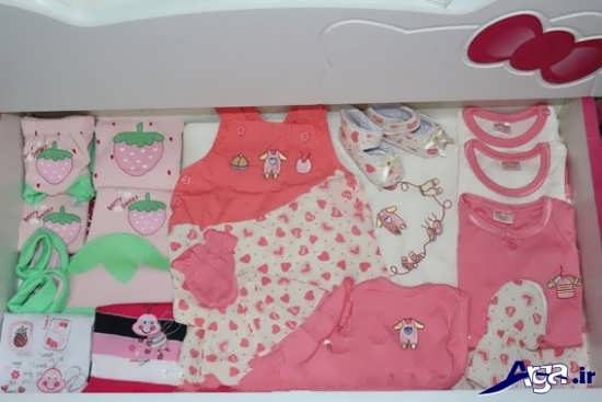 تزیین لباس های نوزاد در سیسمونی