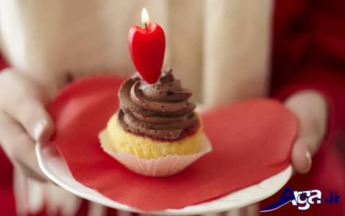تزیین کاپ کیک با شمع 