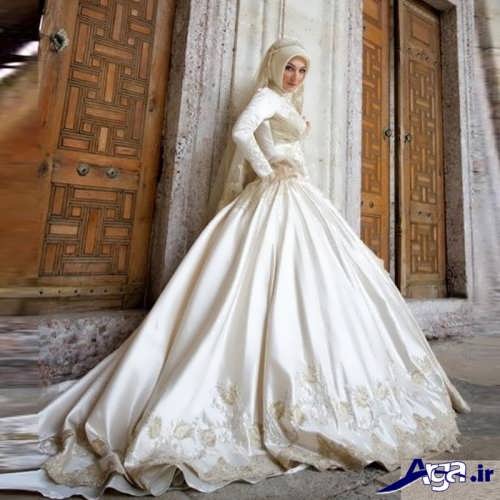 مدل لباس عروس پوشیده ایرانی 
