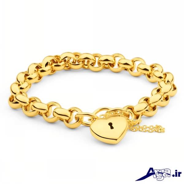 مدل دستبند طلا طرح قفل