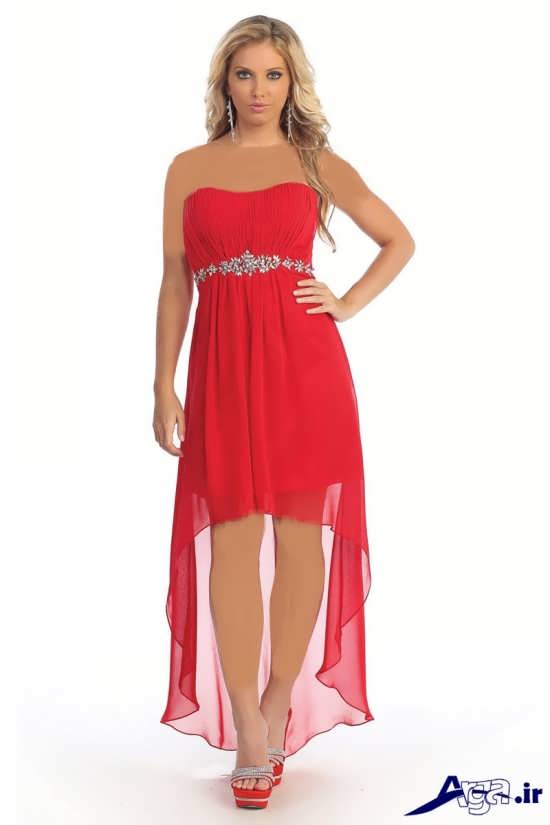لباس مجلسی بلند دخترانه قرمز