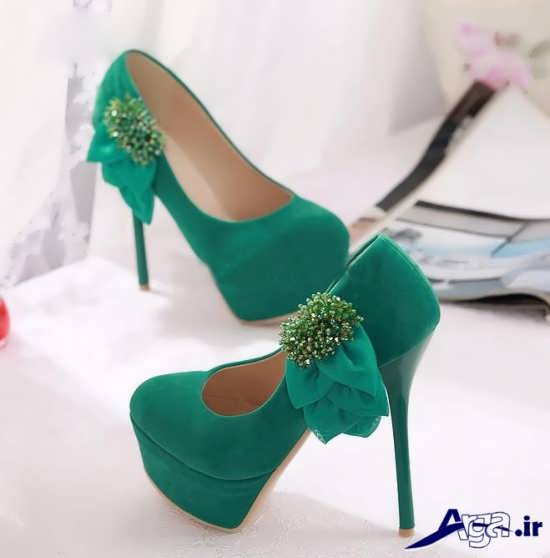 مدل کفش مجلسی زنانه سبز