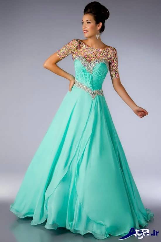 مدل لباس پرنسسی با رنگ زیبا