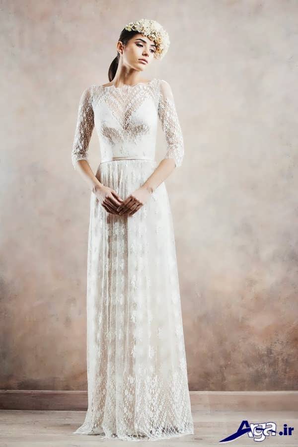 مدل لباس عروس گیپور سنتی