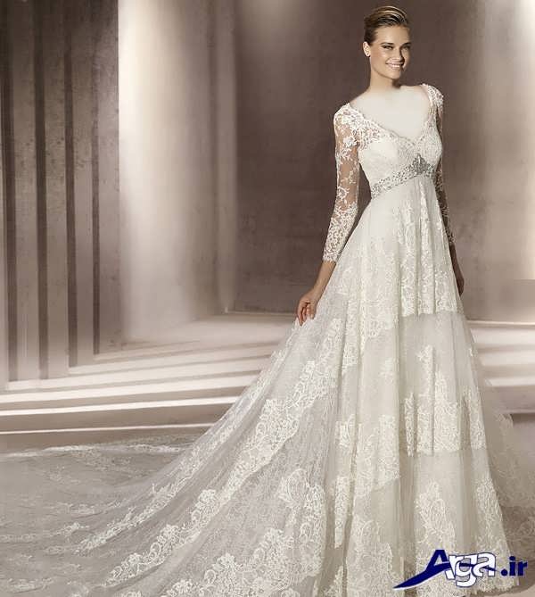مدل لباس عروس گیپور شیک و جذاب