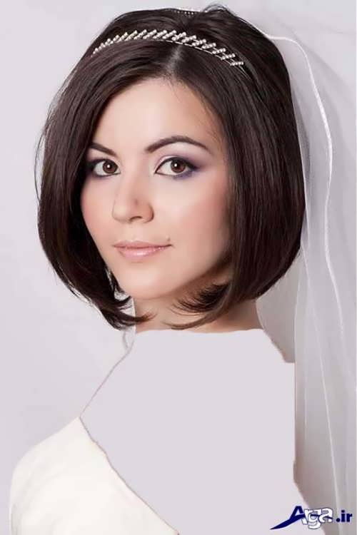 شینیون ساده برای موی عروس 