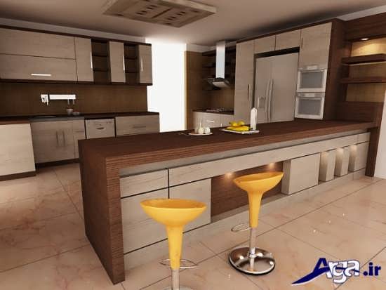 کابینت آشپزخانه با طراحی مدرن 