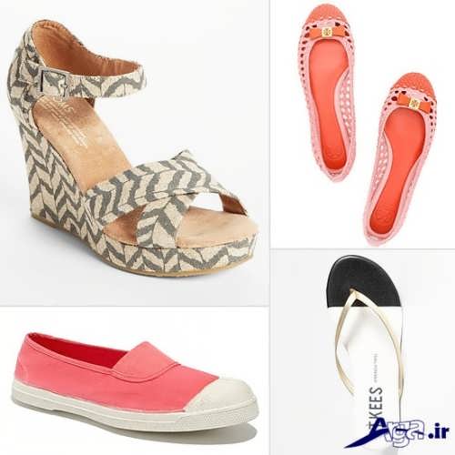 انواع کفش های راحتی و پاشنه بلند تابستانی زنانه و دخترانه 