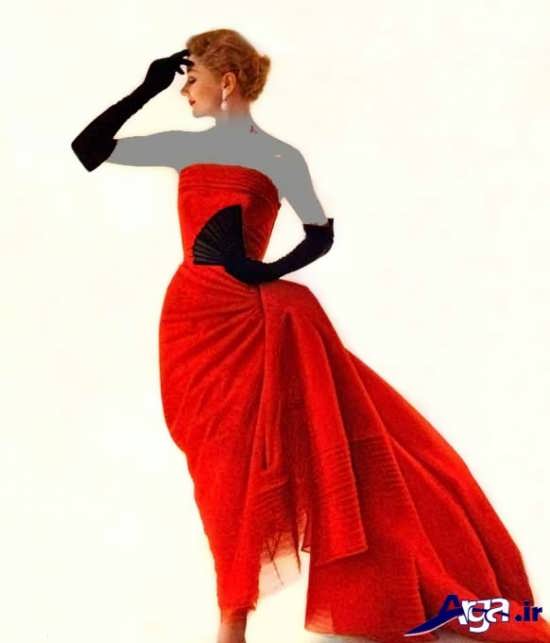 مدل لباس قرمز عقد