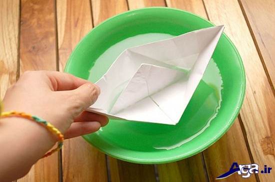 قایق کاغذی زیبا برای کودکان