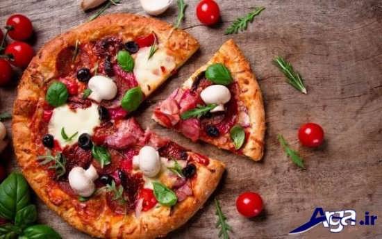 تزیینات ساده برای پیتزا 