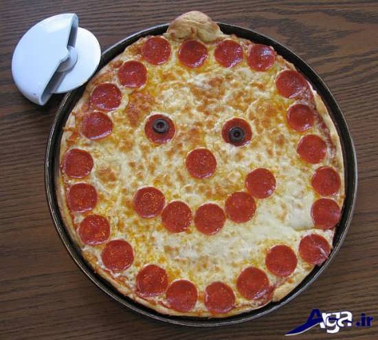 پیتزا تزیین شده 