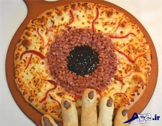 تزیین خلاقانه پیتزا 
