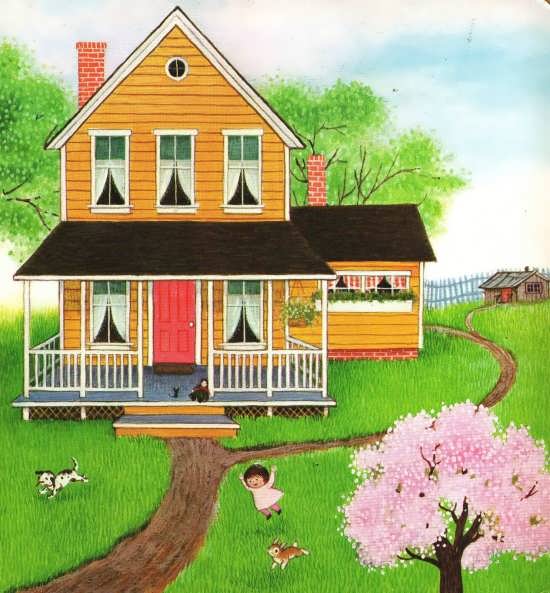 آموزش رنگ آمیزی نقاشی خانه 