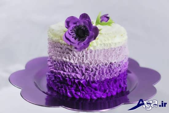 تزیین کیک تولد خانگی با کمک خامه های رنگی 