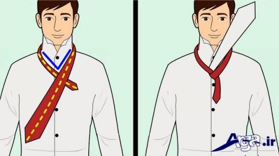 مراحل بستن کراوات مردانه 