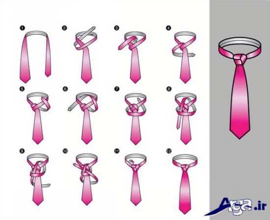 آموزش نحوه بستن کراوات 